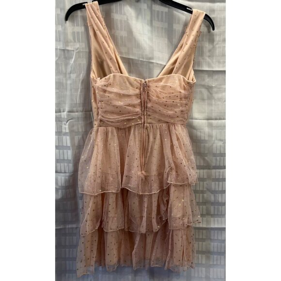 CITY TRIANGLES WOMEN/ YOUNG GIRLS DRESS SIZE 1COLOR ORANGE MELON CAP SLEEVE - Picture 11 of 13